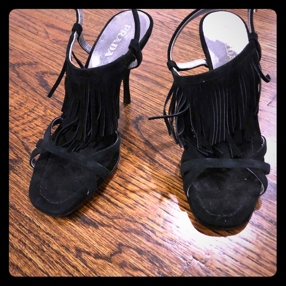 Authentic Women’s Prada Fringe Sandal